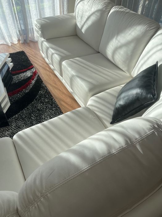 sofá branco como novo