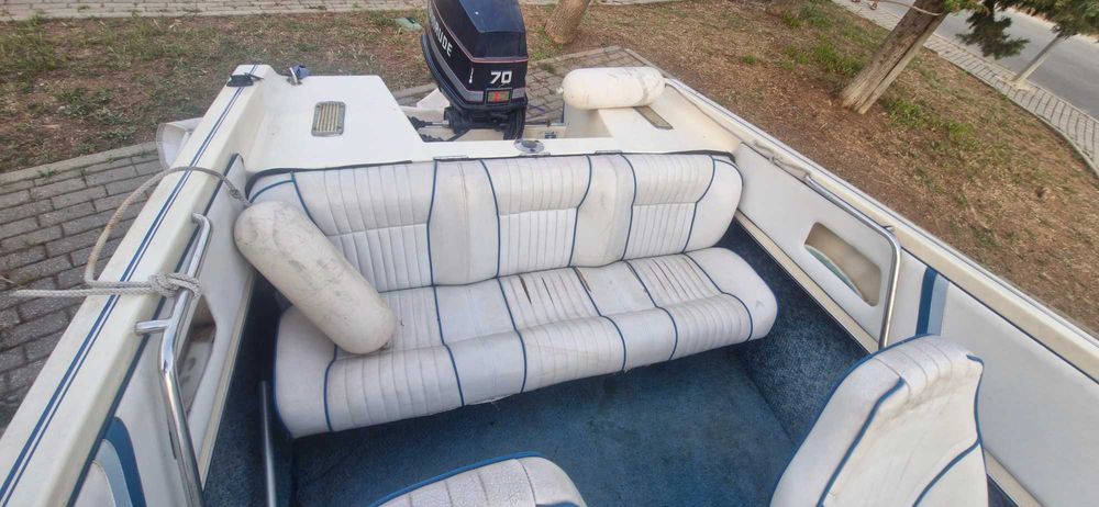 Barco riamar 4.80 gls motor 70 cavalos 2 tempos
