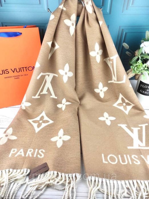 Палантин шарф платок Louis Vuitton Луи Витон жіночий шарф хустка