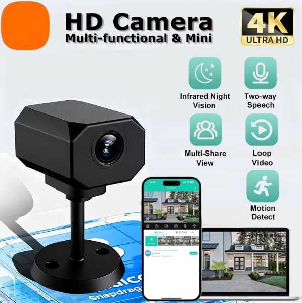 Mini kamera szpiegowska -WiFi- monitoring - Xiaomi -  aplikacja - 5szt