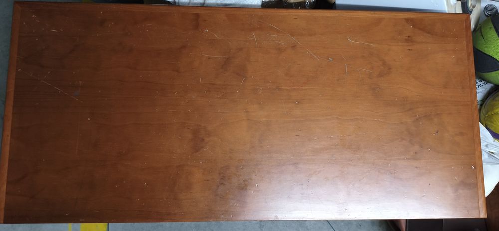 Mesa secretaria de madeira + cadeira