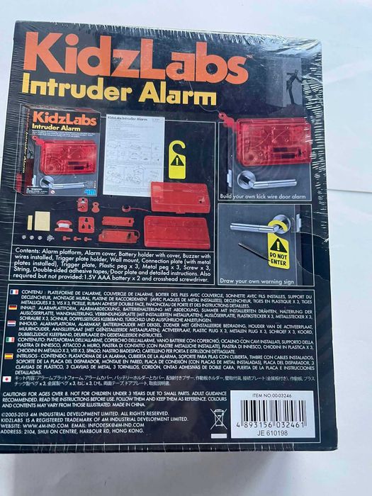 Gra logiczna konstrukcyjna  KidzLabs Intruder Alarm 4M