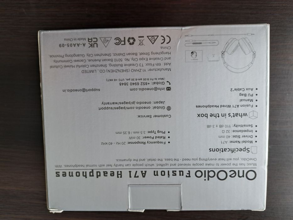 Słuchawki nauszne ONEODIO Fusion A71 Brązowe