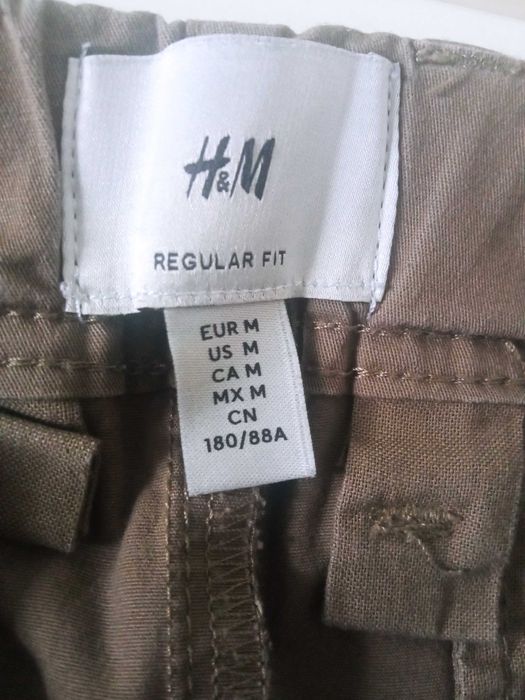 H&M spodnie bojówki khaki r M pas 80-90cm
