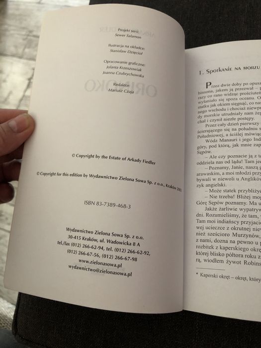 Orinoko - książka Fiedlera