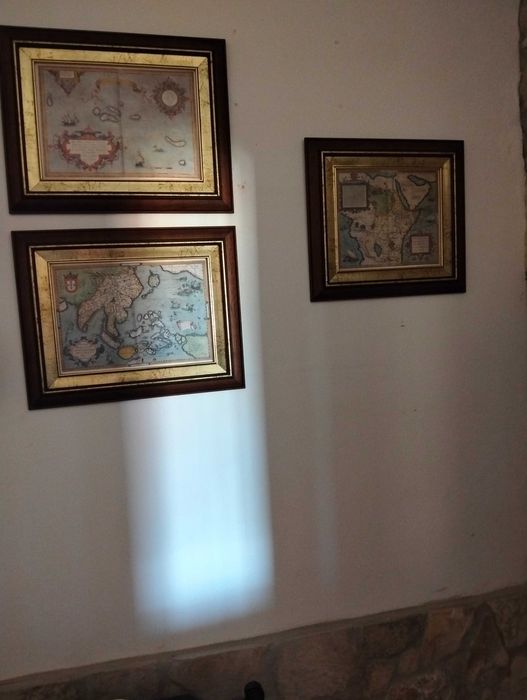 Quadros de mapas antigos