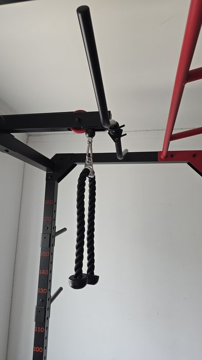 Rack de Musculação Decathlon (com Polias + Acessórios + Dips Extra)