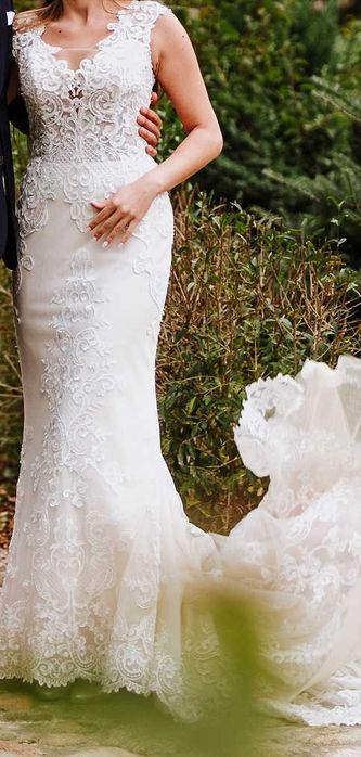 Suknia ślubna, syrenka/rybka, NICOLE SPOSE 18132, rozmiar S