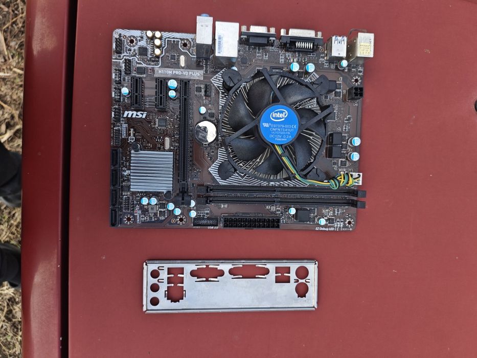 Материнская плата MSI H110M PRO-VD PLUS +i3 7100+кулер