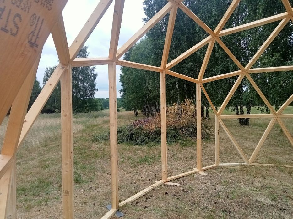 Kopuła geodezyjna, dom kopułowy 35m2.