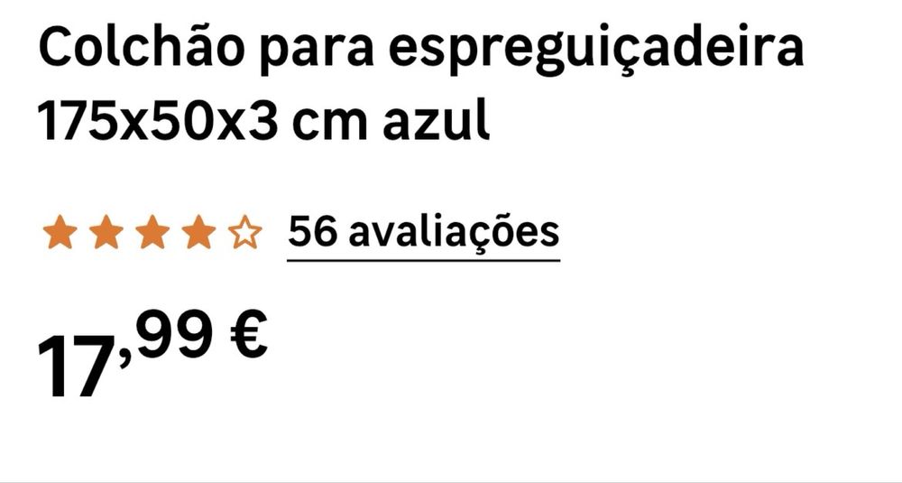 Espreguiçadeira + colchão espuma