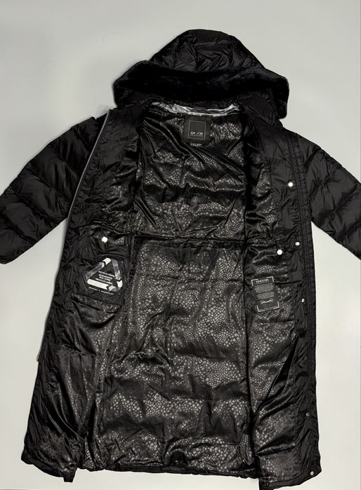 Довгий пуховик, пальто Geox оригінал чорний 44, 48