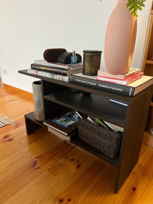 IKEA HOLMERUD, side table, dark brown