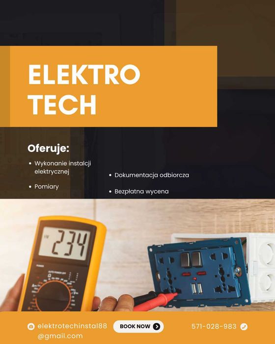 Elektryk, instalacje elektryczne, pomiary elektryczne, elektryka