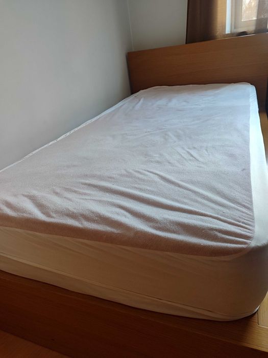Cama de Solteiro King + colchão ortopédico e capa protetora
