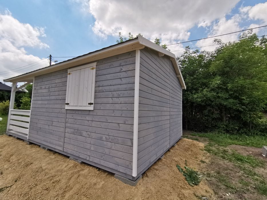 Domek letniskowy domek drewniany z tarasem