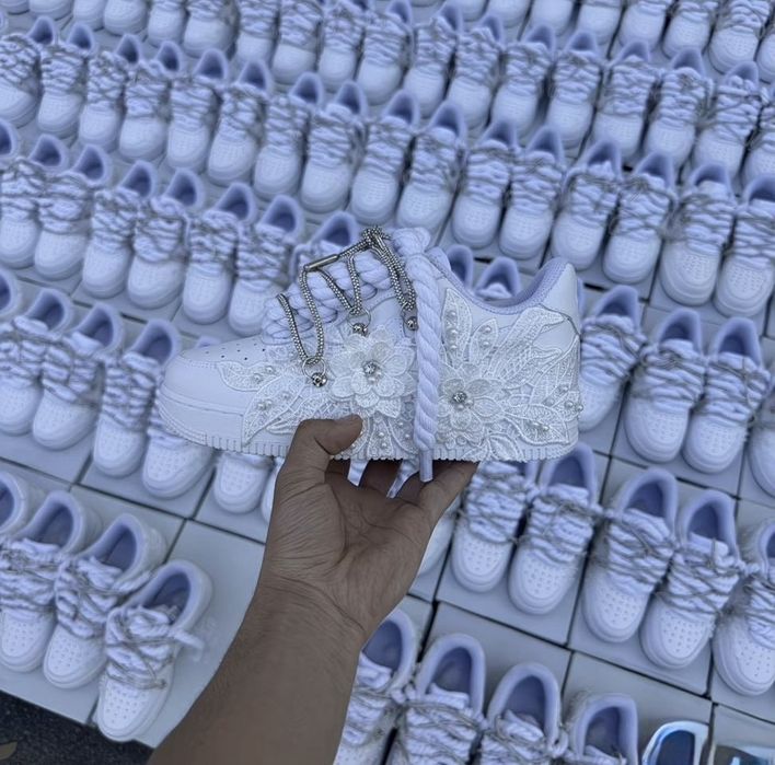 Кроссовки Nike air force 1 low white rose