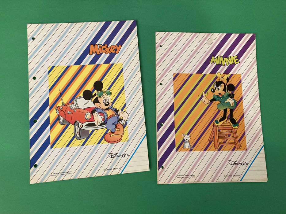 Colecção Completa 4 Recargas Escolares Dossier Disney Anos 80 Ambar