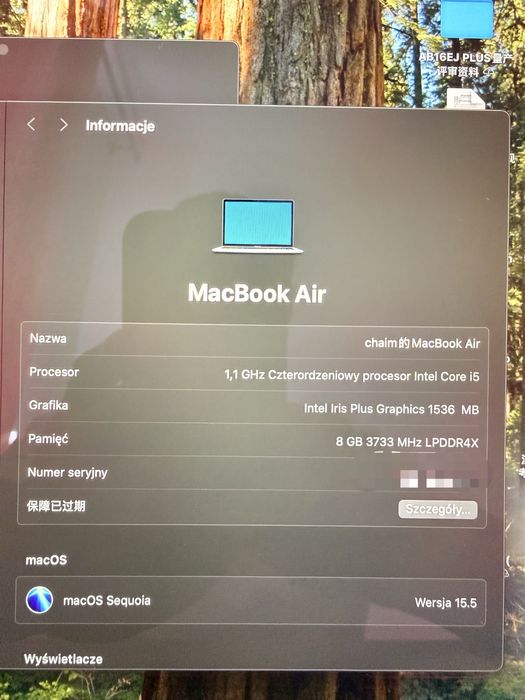 Sprzedam Apple MacBook Air
