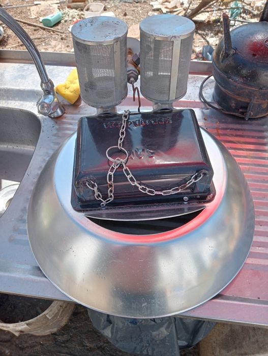 Aquecimento para aves e outros, a gás.