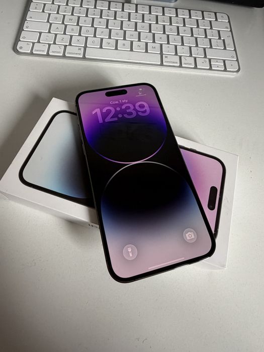 Bateria 100% iPhone 14 Pro Max 256gb Deep Purple Idealny