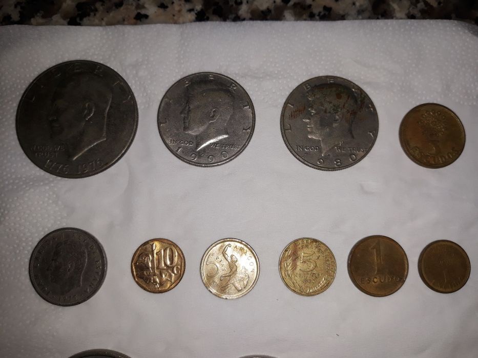 Moedas várias antigas