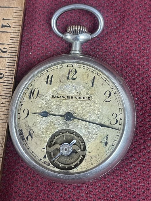 Balancier Visible Stary Zegarek Kieszonkowy do Naprawy