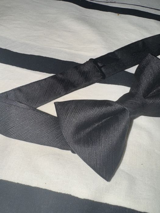 Мужская бабочка черная новая - премиальный аксессуар из дорогой ткани