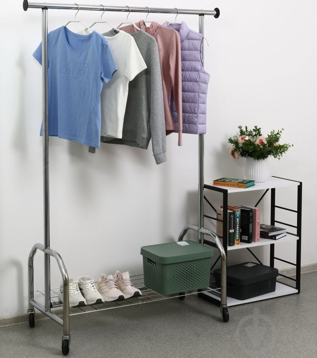 Стойка для одежды (хром) 1210x510x1780mm