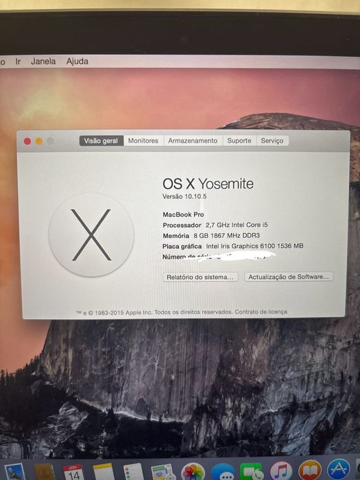 MacBook Pro Retina 13 polegadas - 2015