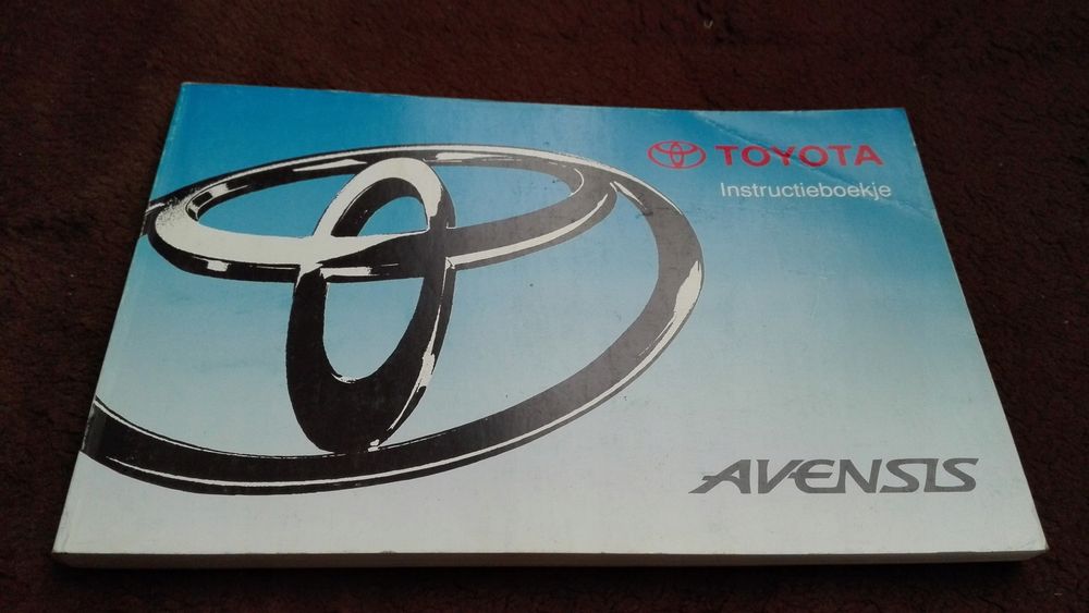Toyota Avensis Instrukcja Obslugi Ksiazka 1997