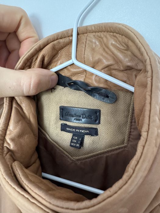 leather vest Massimo Dutti
