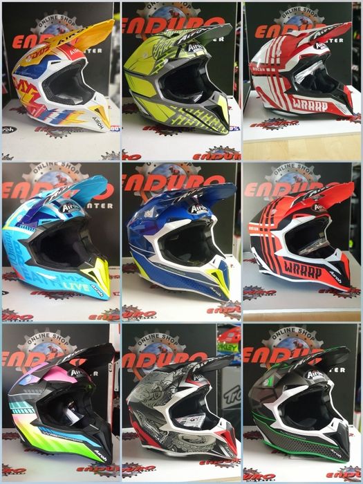 Capacetes Airoh Wraap e Wraaap - Novos