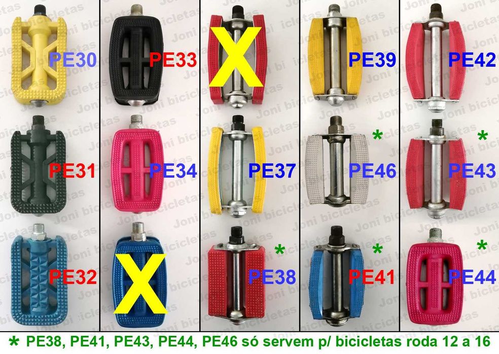 Pedais de bicicleta dobrável, de passeio, pasteleira, BMX