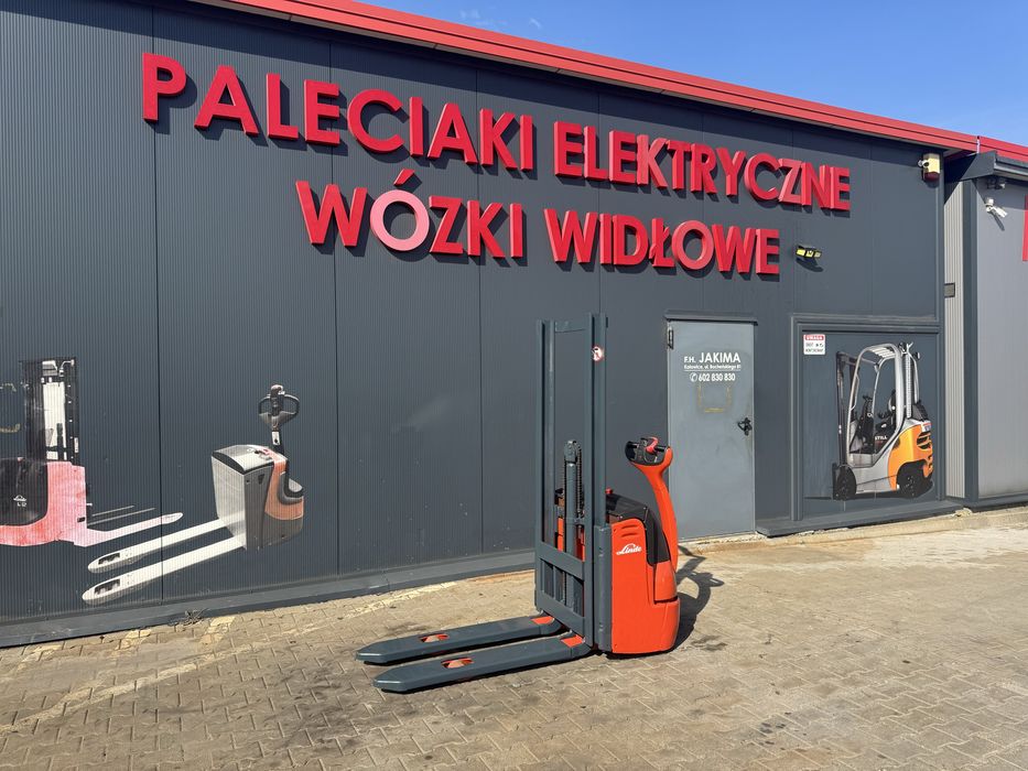 Paleciak elektryczny Linde L 12 150 cm 1200 kg wolny skok wózek