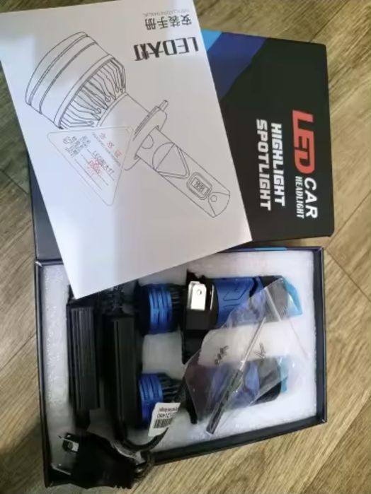 F90 лінзи H4 BI-LED, би-лед  лампи.