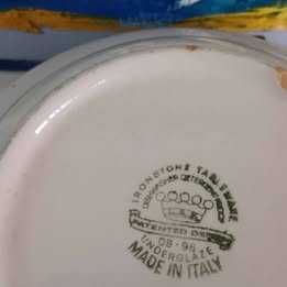 Taça vintage azul e branco colecionável #