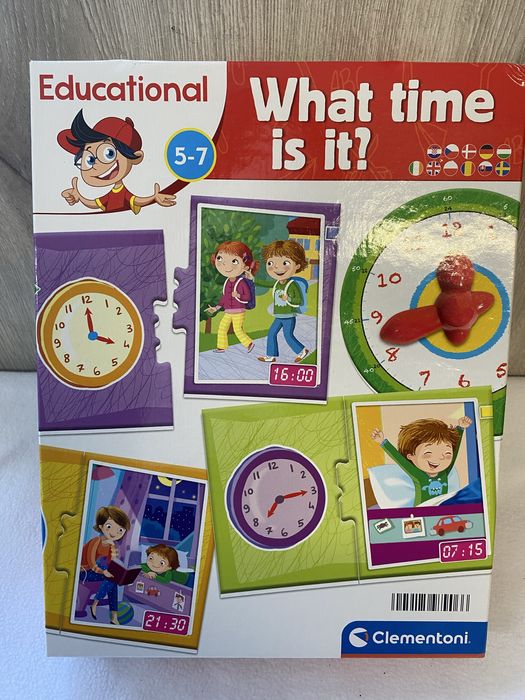Gra What time is it? Clementoni