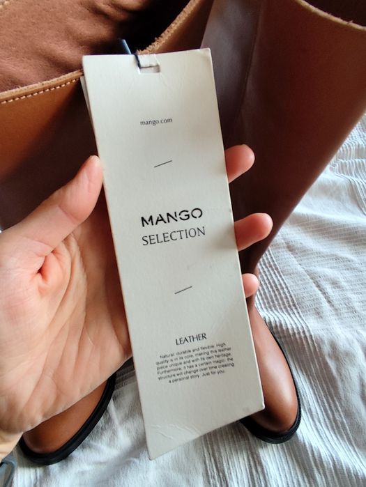 Oficerki / Kozaki skórzane roz..36 Mango