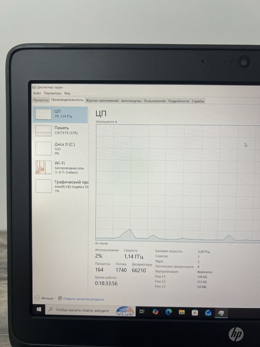 HP EliteBook 820 G2, Intel i5, 8GB RAM, SSD, нова батарея