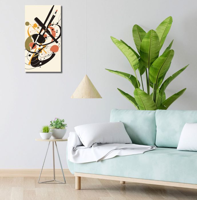 Obraz 30x60cm Abstrakcyjny Rapsod