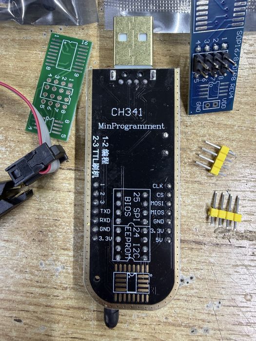 Програматор CH341A USB SPI EEPROM BIOS комплект