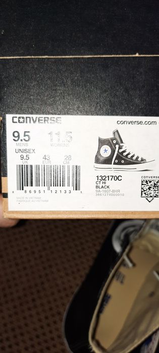 Converse Chuck Taylor All Star  43 (9.5) 28 см