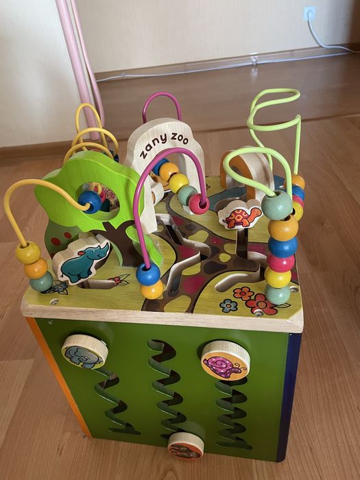 Деревʼяний розвиваючий куб Zany Zoo від 1 року