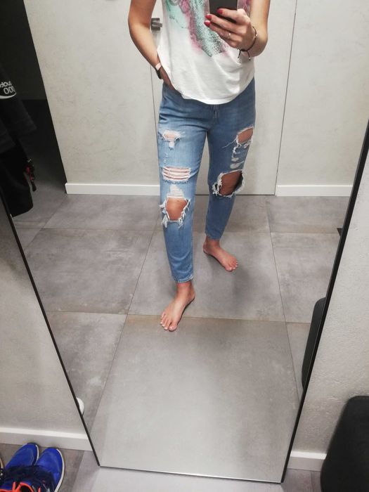 Spodnie jeansowe JEANSY River Island