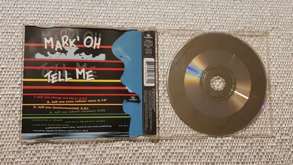 MARK'OH Tell Me Singiel Maxi CD [1996]