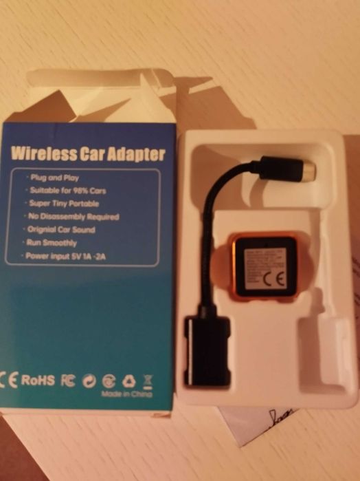 Adaptador CarPlay & Android Auto Sem Fios