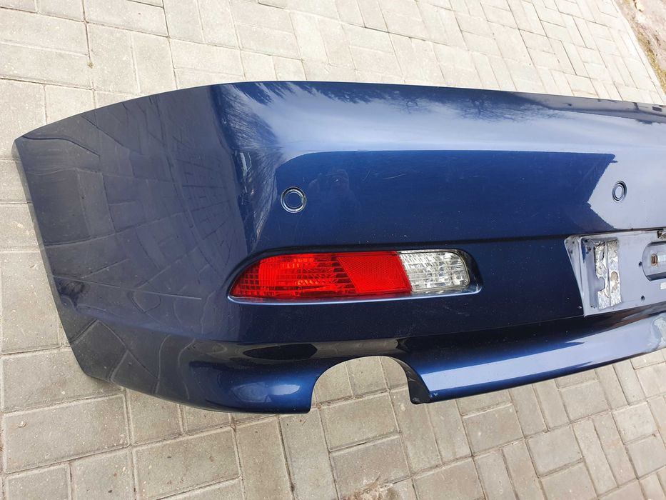 BMW 6 E63 E64 Zderzak Tył A07/5 Mysticblau PDC Komplet
