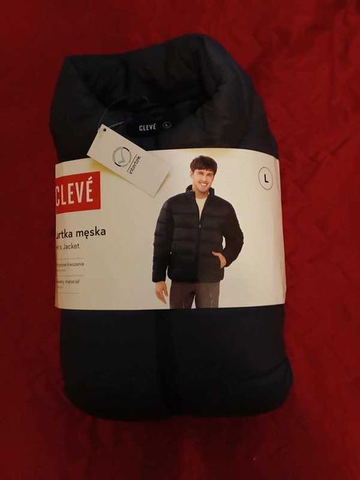 Kurtka męska granatowa rozmiar L Cleve kurtka ciepła przejściowa