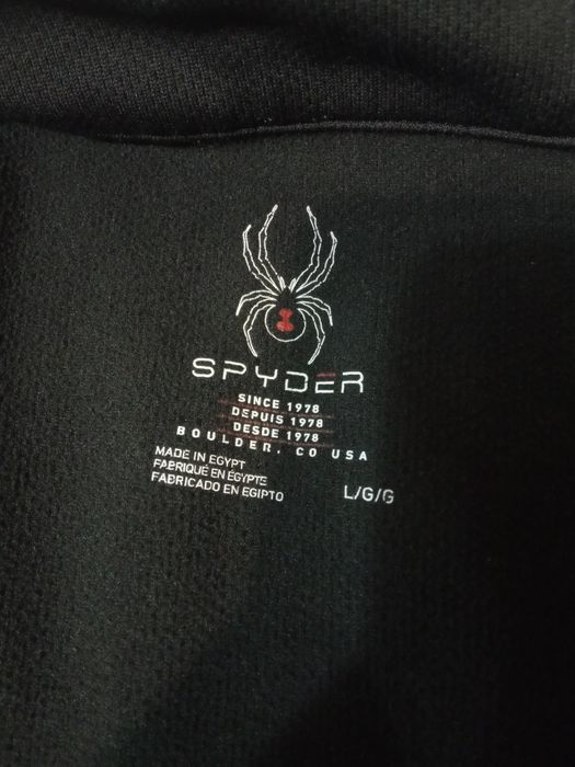 Фліска Spyder 1/2 Zip L (унісекс/mid-layer), чорний.